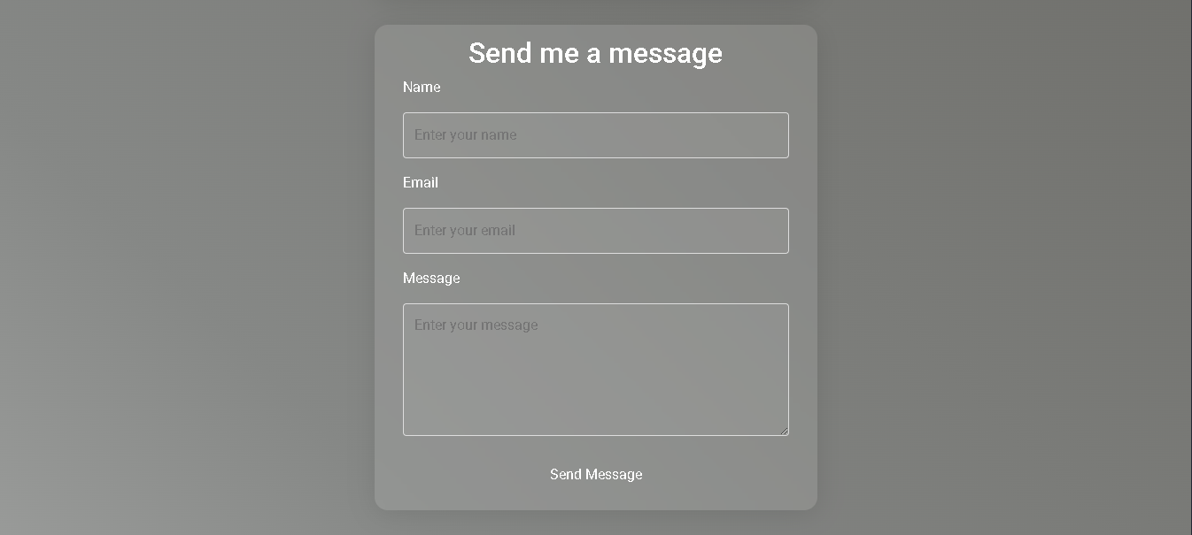 Screenshot of Project Management Form interface